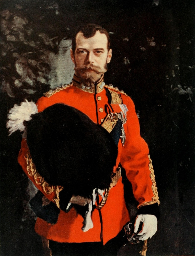 1915 Nicholas II Poster Print by Valentin Serov, showcasing historical elegance.
