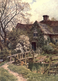 Surrey 1906 Ancient Cottage Near Ockley Poster Print by Harold Sutton Palmer