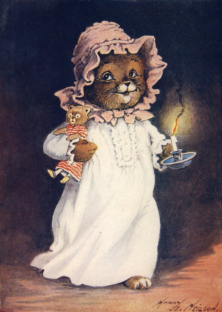 Our Darlings c.1900 Ready for Bed Poster Print by Harry B. Nielsen