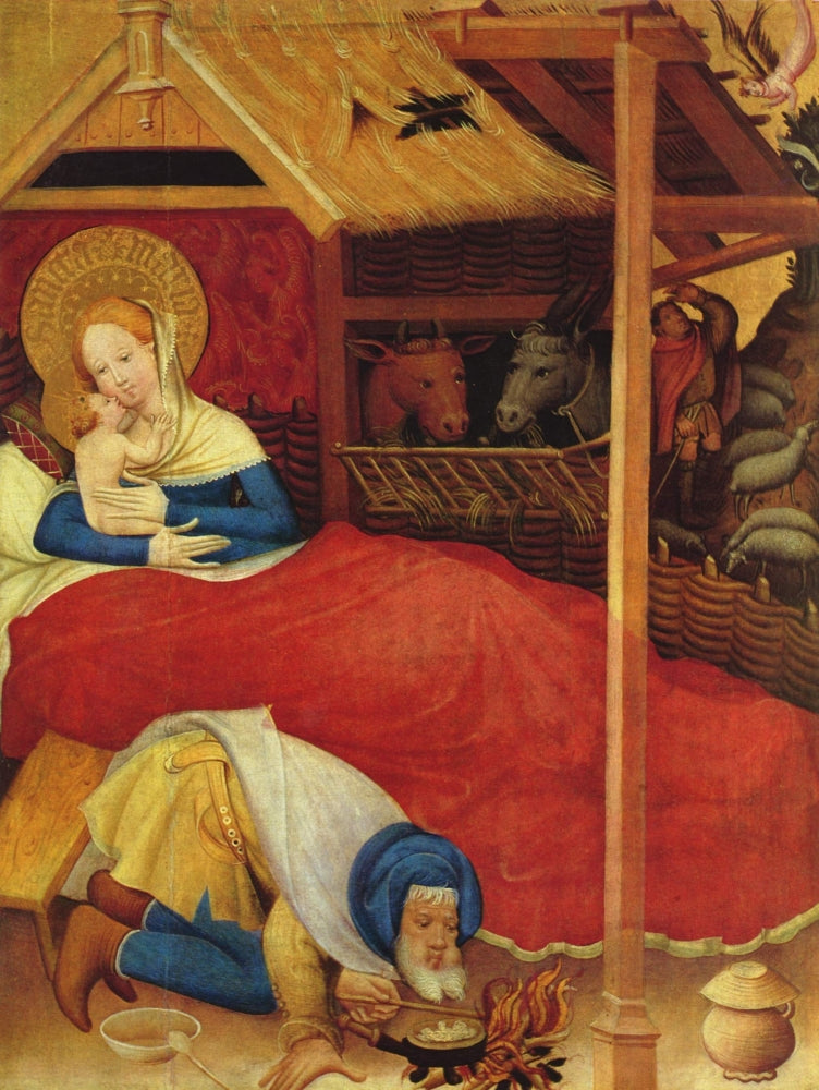 Nativity Poster Print by Conrad von Soest, a beautiful depiction of the Christmas scene