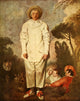 French Painting 1931 Gilles Poster Print by Antoine Watteau, showcasing elegance and charm in classical art.