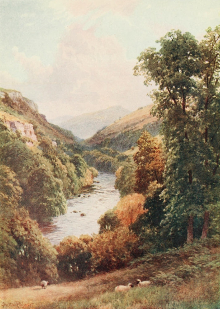 Wales 1911 Aberedw & Black Mountains Poster Print by Harold Sutton Palmer