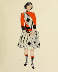 A Gallery of Girls 1911 Hoot Mon Poster Print by Clarence Coles Phillips featuring vintage illustration.