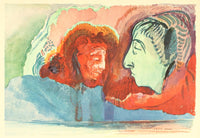 Dante's Vision Poster Print by Odilon Redon showcasing ethereal imagery.
