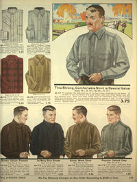 Eaton's Fall Catalogue 1920-21 Men's Shirts Poster Print showcasing vintage fashion.