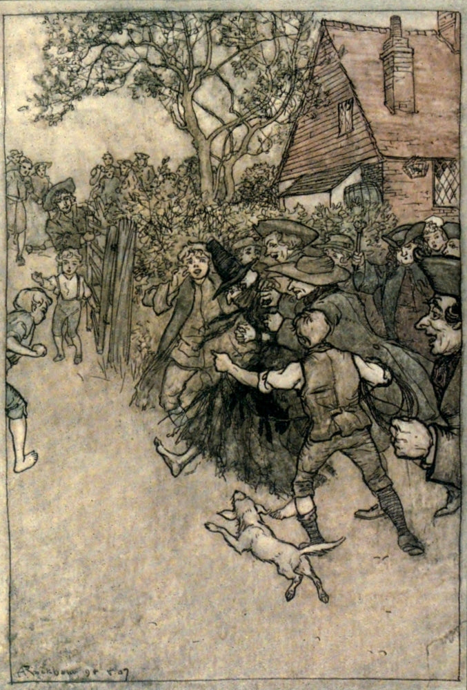 Ingoldsby Legends Tappington Mill-Dam Poster Print by A. Rackham