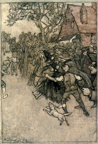 Ingoldsby Legends Tappington Mill-Dam Poster Print by A. Rackham