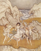 The Tempest 1926 Poster Print featuring Miranda and Spirits by A. Rackham