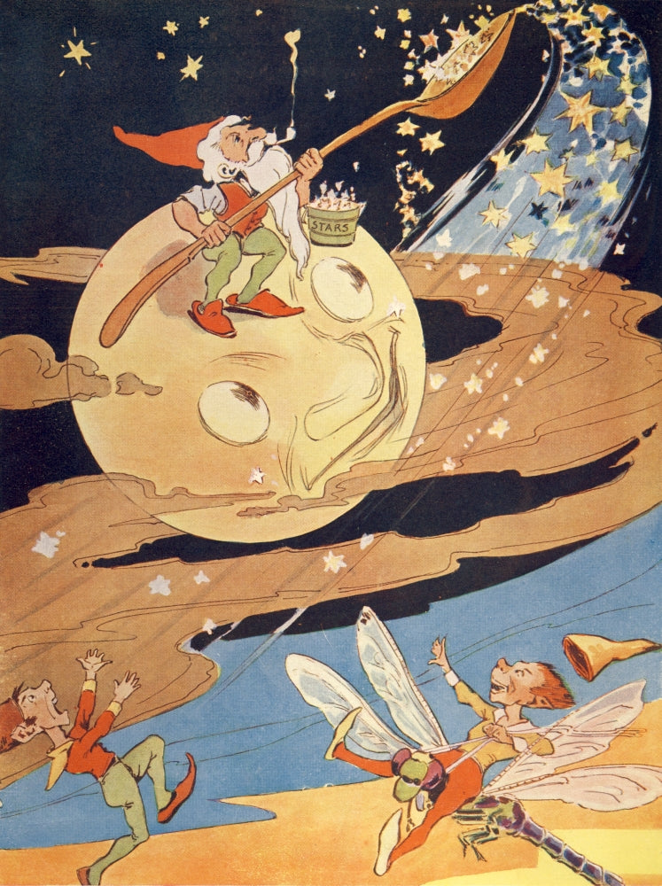 Nister's Holiday Annual 1897 Gathering Stardust Poster Print