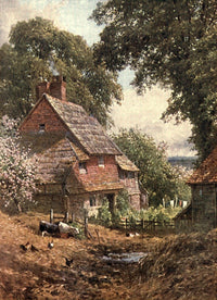 Surrey 1906 Old Farm Near Leith Hill Poster Print by Harold Sutton Palmer