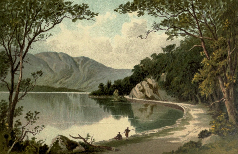 T. Nelson & Sons Souvenir of Scotland 1897 Loch Katrine Poster Print