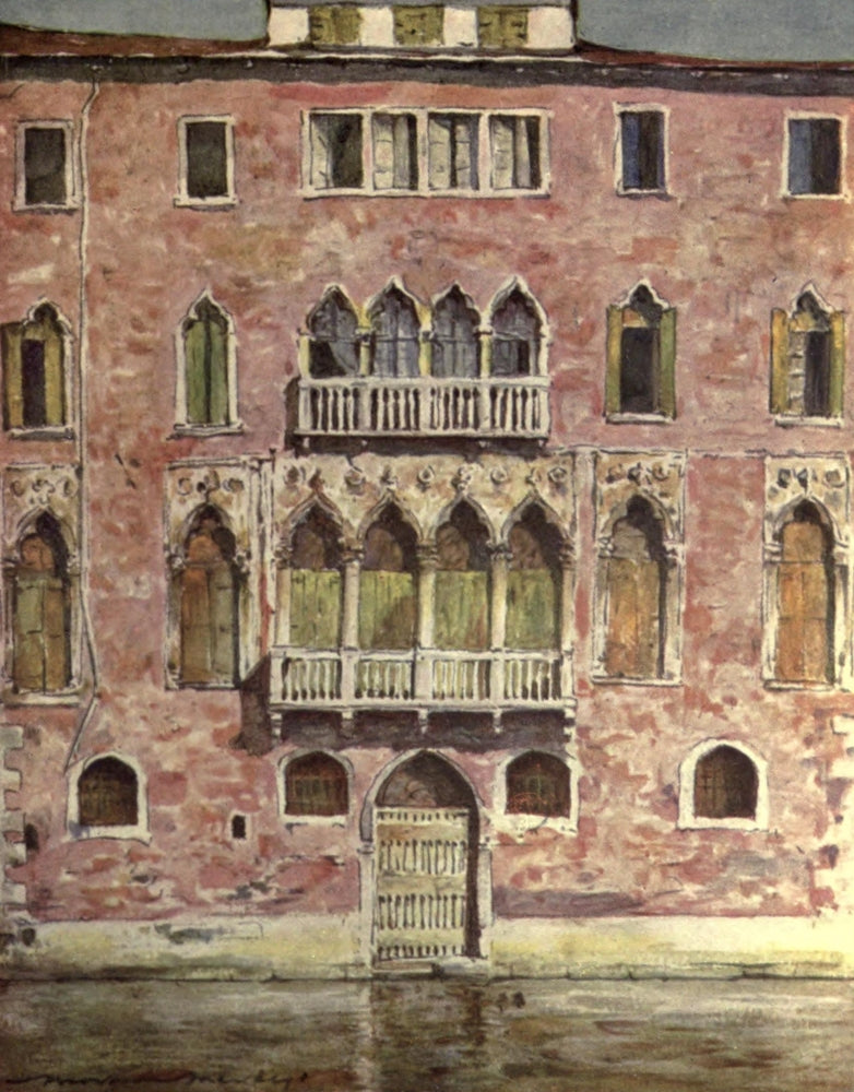 Venice 1912 Palazzo Poster Print by Mortimer Menpes