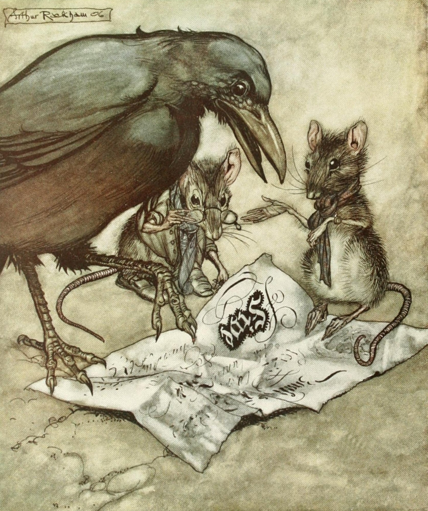 Peter Pan in Kensington Gardens 1912 Poster Print by Arthur Rackham