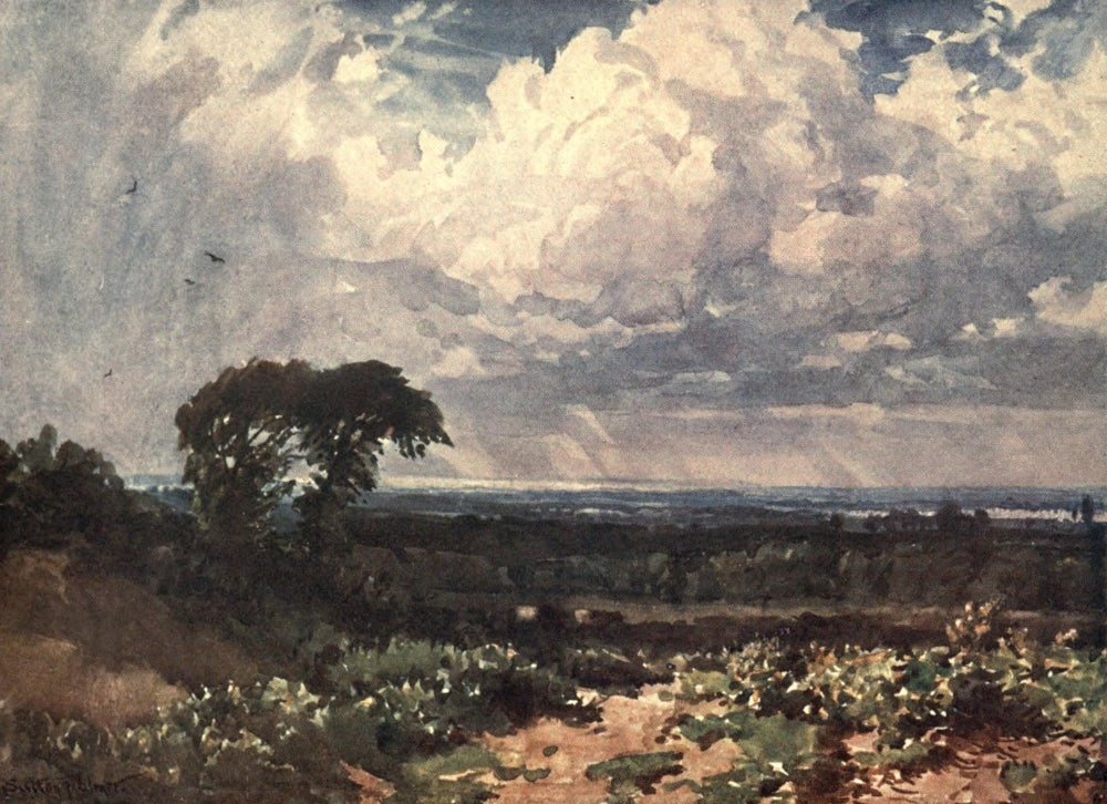 Surrey 1906 The Cloud poster print by Harold Sutton Palmer, beautiful landscape art.