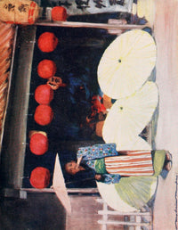 Japan 1901 Umbrellas & Commerce Poster Print by Mortimer Menpes