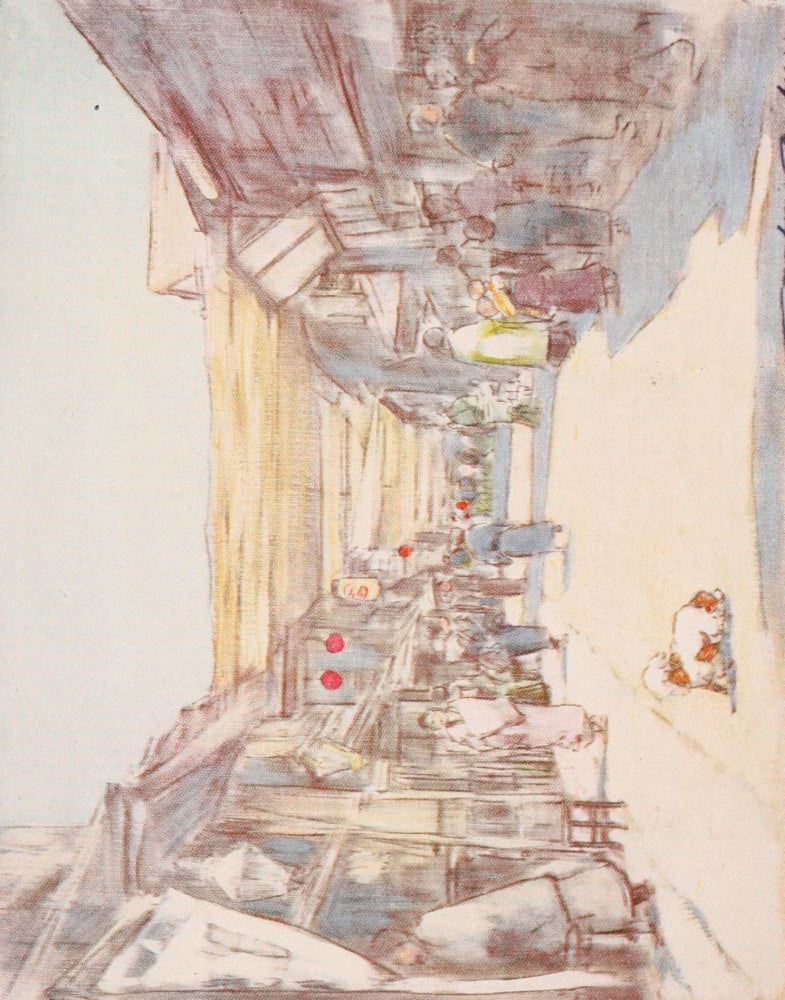 Japan 1901 Honeysuckle Street Poster Print by Mortimer Menpes