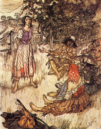 Compleat Angler 1931 Sing the Burthen Poster Print by A. Rackham
