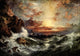On Old-World Highways 1914 Sunset near Land's End Poster Print by Thomas Moran