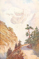 Italy 1907 An Alpine Pass in Summer Poster Print showcasing beautiful alpine scenery.