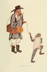 The Chinese at Home 1911 Performing Monkey Poster Print
