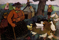 Poorhouse Woman at Duckpond 1904 Art Print by Paula Modersohn-Becker