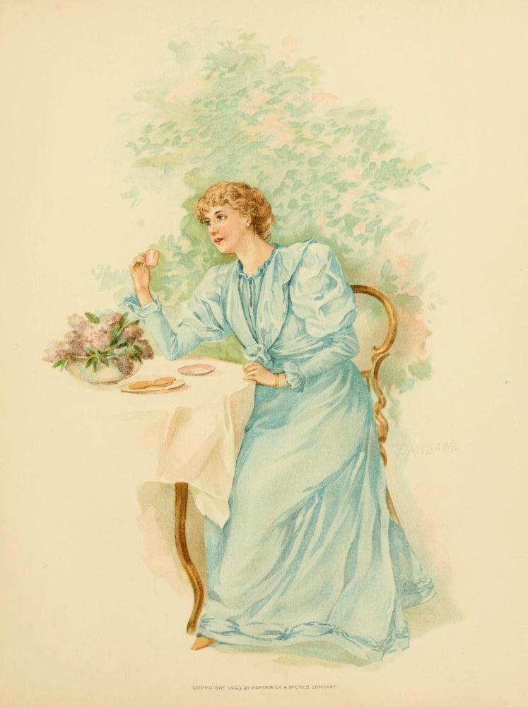 Lucile 1893 Tea and Biscuits Poster Print by Thomas McIlvaine