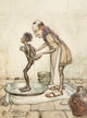 Aesop's Fables The Blackamoor vintage poster print by A. Rackham