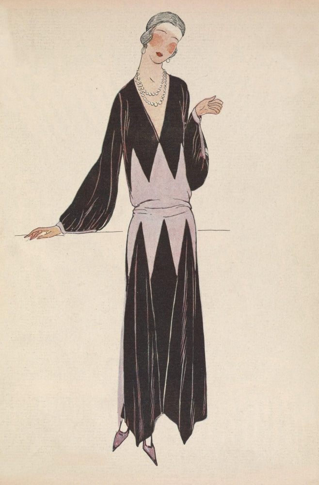 Soeurs David Gazette du Bon Ton 1922 Gown Poster Print