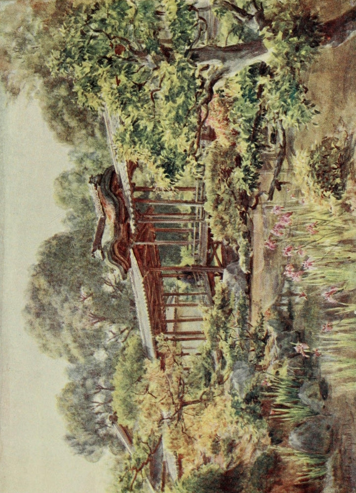 Japanese Gardens Poster Print by Walter Tyndale, 1912 artwork.