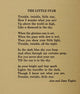 Twinkle, Twinkle poster print from Little Folks' Book of Verse, featuring a nostalgic design.