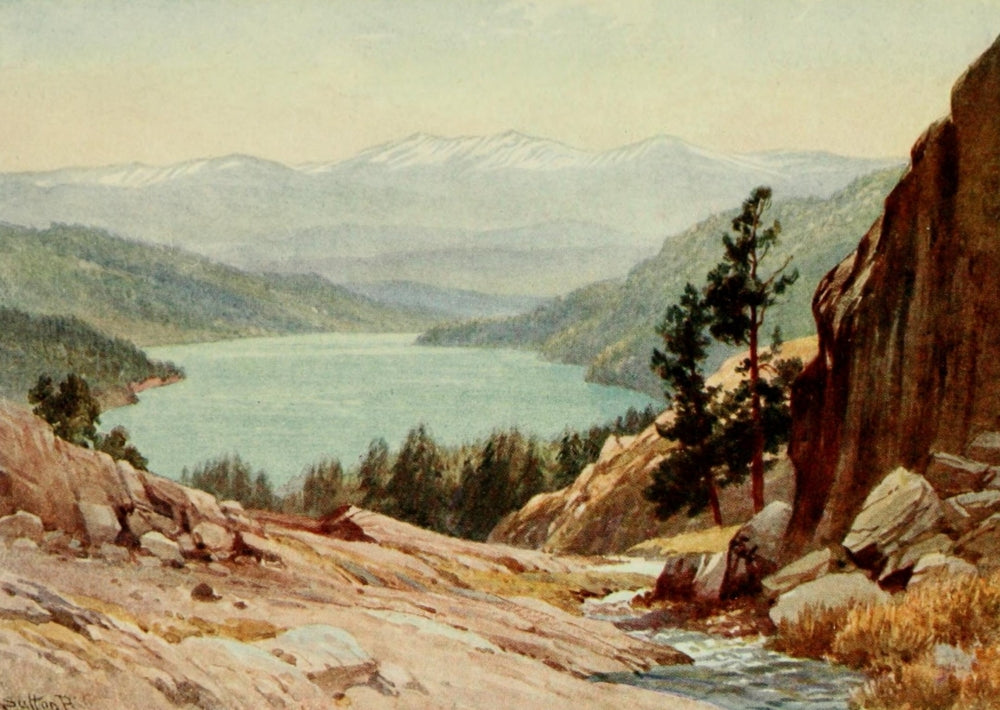 California 1914 Donner Lake Art Print by H. Sutton Palmer