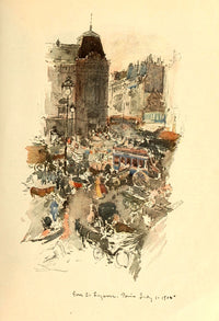 Gare Saint-Lazare Paris 1910 Poster Print by George Wright