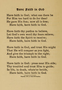 Have Faith in God Poster Print by James McGranahan showcasing inspirational typography.