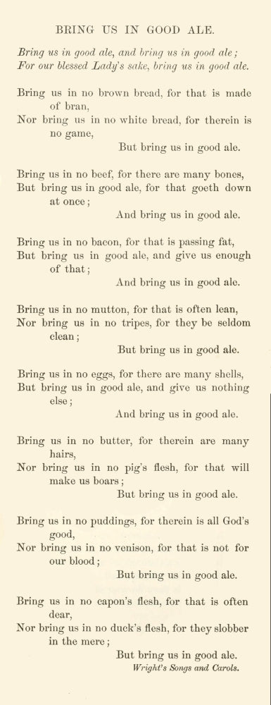 In the Yule-log Glow 1892 Bring Us in Good Ale Poster Print by Thomas Wright