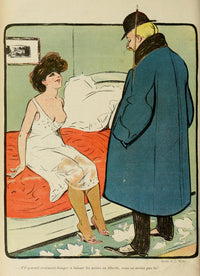 La Vie en Rose 1903 Risque Cartoon Poster Print by Jacques Wely