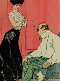 La Vie en Rose 1903 Risque Couple Poster Print by Jacques Wely