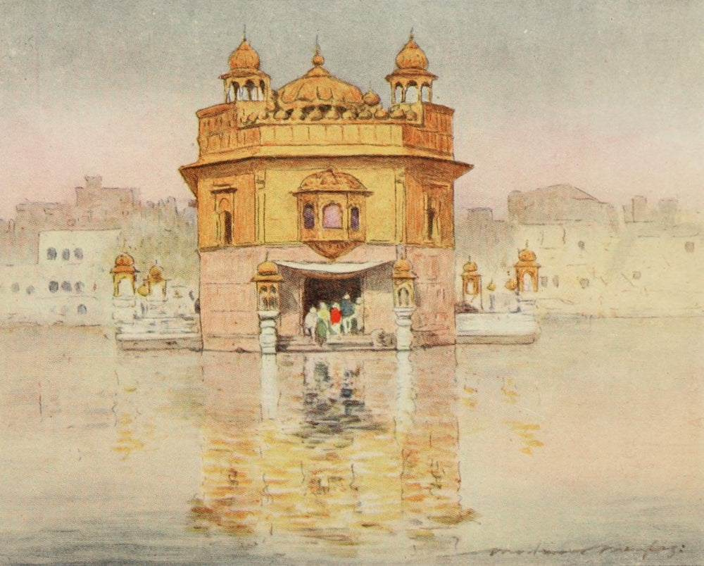 India 1910 The Golden Temple Poster Print by Mortimer Menpes