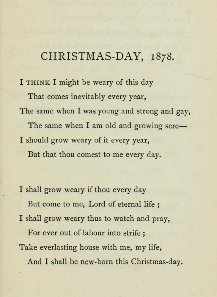 Three Friends A Threefold Cord Christmas Day 1883 Poster Print