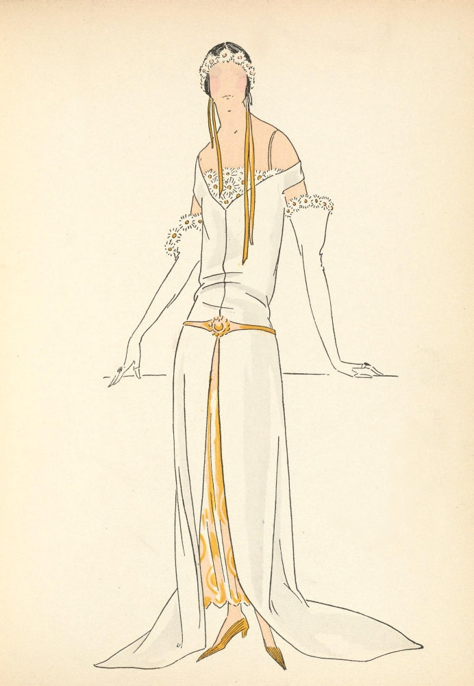 Soeurs David Gazette du Bon Ton 1921 Summer Gown Poster Print