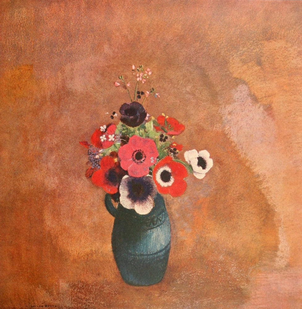Fleurs Odilon Redon 1923 Poster Print - Beautiful floral artwork