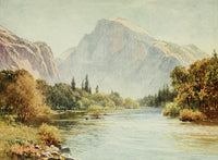California 1914 The Half Dome Yosemite Poster Print by H. Sutton Palmer.