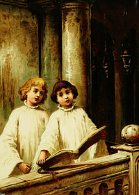 Baby's Lullaby Choir Boys Poster Print by William Taylor