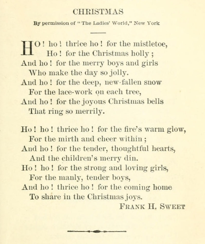 1906 Christmas Selections Poster Print by Frank H. Sweet, vibrant holiday art.
