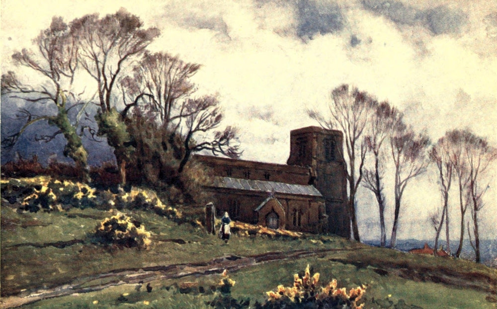 Burton Dassett Church Poster Print by F. Whitehead