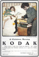 A Christmas Morning Poster Print by Jessie Willcox Smith depicting a joyful holiday scene.
