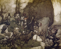 Rip Van Winkle Sleep of Rip Poster Print by Arthur Rackham