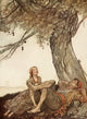 Aesop's Fables The Travellers and the Plane-Tree poster print by Arthur Rackham