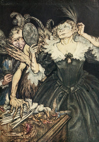 Comus poster print by A. Rackham featuring intricate details and vibrant colors.