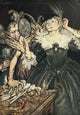 Comus poster print by A. Rackham featuring intricate details and vibrant colors.