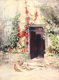 Scottish Gardens 1908 Art Print by Mary G.W. Wilson - Vibrant landscape print